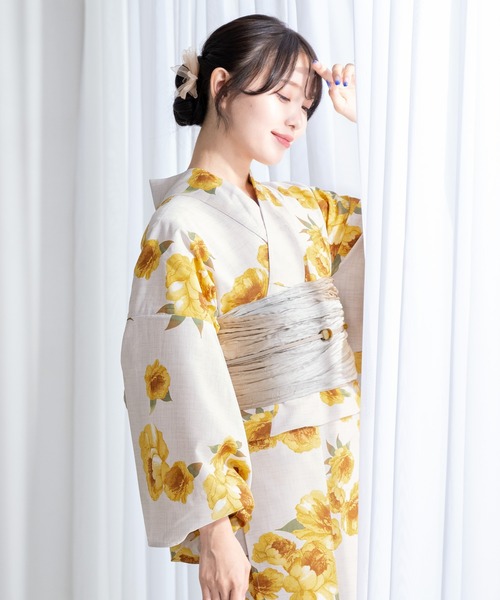 SOUBIEN（創美苑） 浴衣 夏を彩るレディース浴衣2点セット （浴衣＋帯