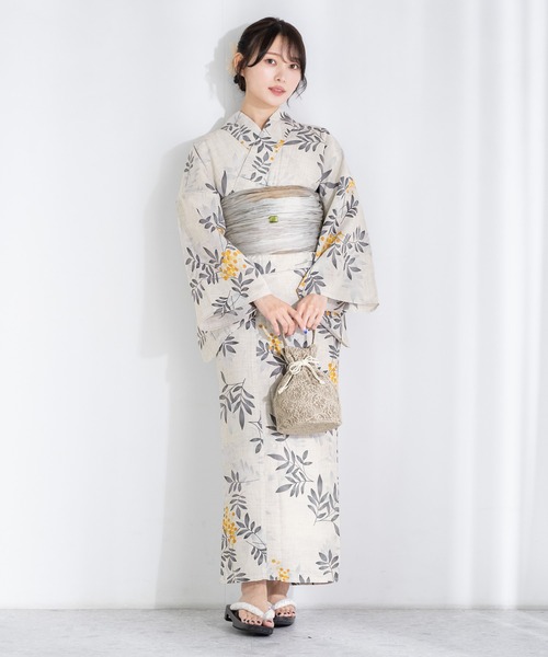 夏を彩る季節レディース浴衣2点セット SOUBIEN（創美苑） 浴衣 夏を彩るレディース浴衣2点セット （浴衣＋帯