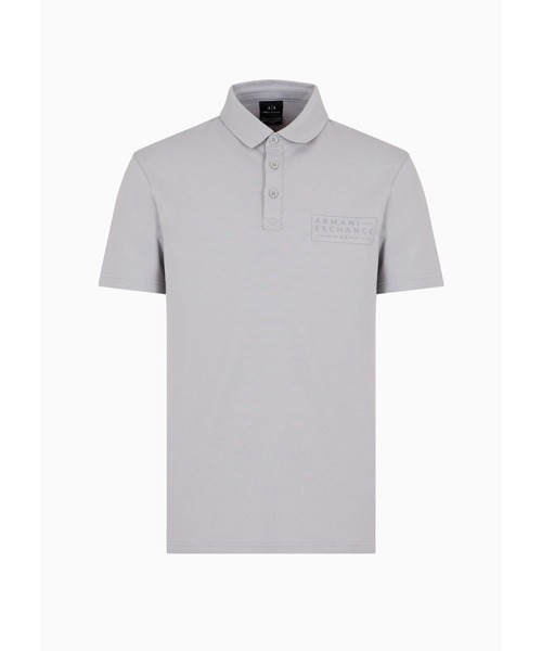 ARMANI EXCHANGE メンズ 半袖 ポロシャツ L バイカラ－ グレー ARMANI EXCHANGE ポロシャツ 「A|X アルマーニ エクスチェンジ
