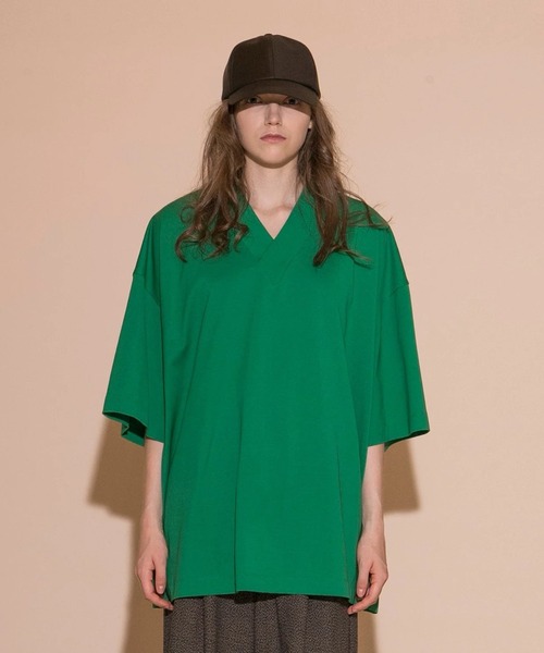 mybeautifullandlet 18ss 希少 my beautiful landlet COTTON TWEED CHECK RAGLAN OVERSIZE