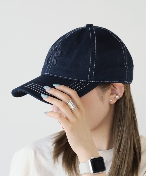 ストライプキャップ リボン付き アディダス(adidas) ゴルフ キャップ スリーストライプス リボン