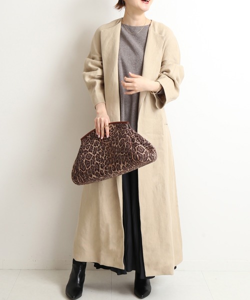 IENA 「IENA」 ノーカラーコート 38 ベージュ レディース : ZOZOTOWN  