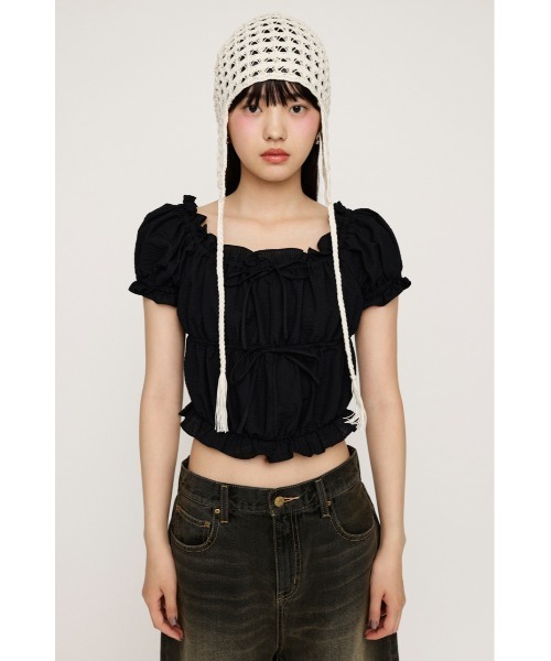 新品タグ付き Sly 2Way リボンブラウス SLY 2WAY リボンブラウス BLK -ファッション通販 FASHION WALKER