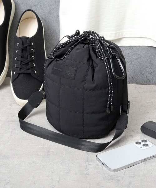 ADAMPATEK】square quilt BIG shoulder bag/スクエアキルト