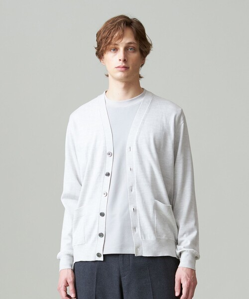 J.PRESS（J.プレス） カーディガン オメガツイスト ハイゲージ ニット