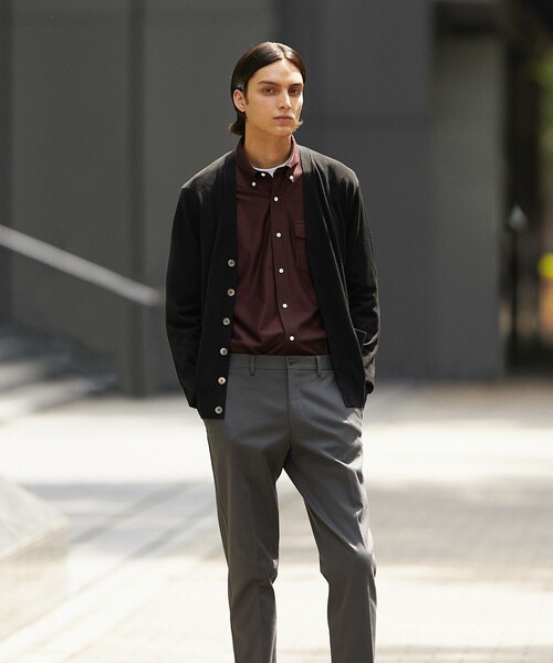 J.PRESS（J.プレス） カーディガン オメガツイスト ハイゲージ ニット