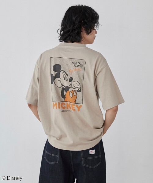 Disney（ディズニー） tシャツ coen限定／バックプリントTシャツ