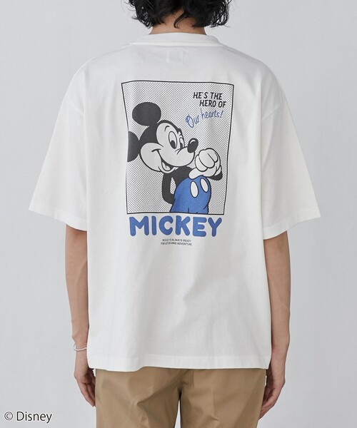 Disney（ディズニー） tシャツ coen限定／バックプリントTシャツ