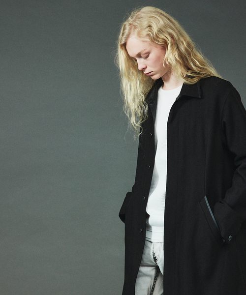 5351 POUR LES HOMMES シャツ ウールライク ロングシャツ アウター