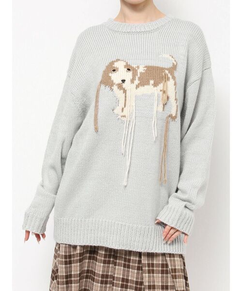 merry jenny（メリージェニー） ニット セーター vintage like dog