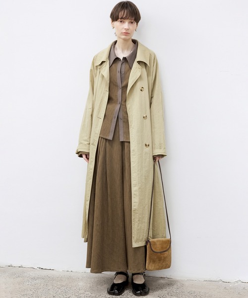 tageechita トレンチコート コート 「TAGEECHITA」軽やかシワ加工
