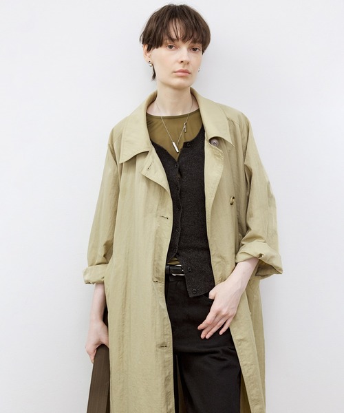 tageechita トレンチコート コート 「TAGEECHITA」軽やかシワ加工