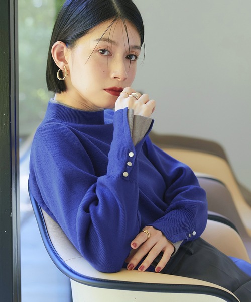 Atelier Aura フリンジ 加工 ニット カットソー Tシャツ Atelier Aura フリンジ 加工 ニット カットソー Tシャツ