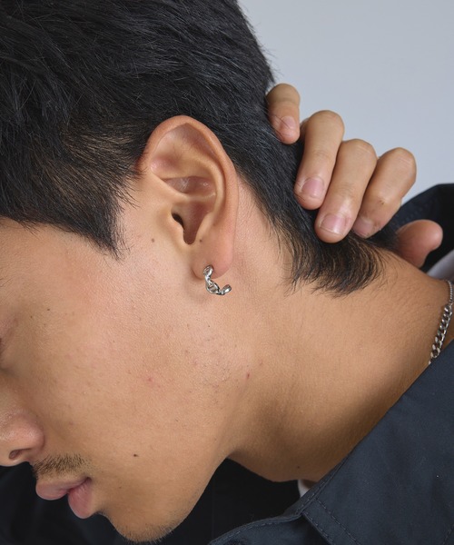 LION HEART（ライオンハート） ピアス 「LION HEART」Anchor Chain