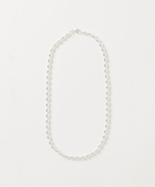 TONE ネックレス 「925 SILVER ACC」オーバルビーズネックレス