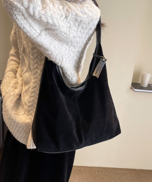 トートバッグ ベルベットワンショルダートート レディース : ZOZOTOWN