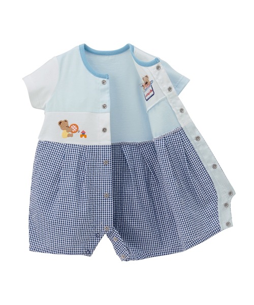 ベビー服 ロンパース ミキハウスベアショートオール_5