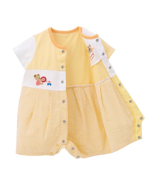 ベビー服 ロンパース ミキハウスベアショートオール_8