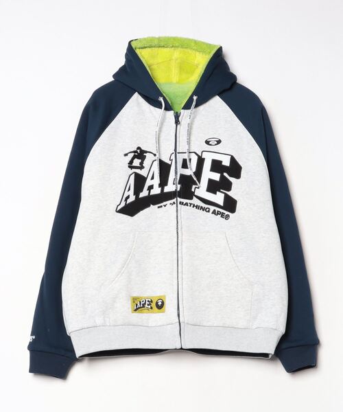 【A BATHING APE】AAPE リバーシブル ジップパーカー AAPE BY A BATHING APE パーカー REVERSIBLE ZIP UP HOODIE