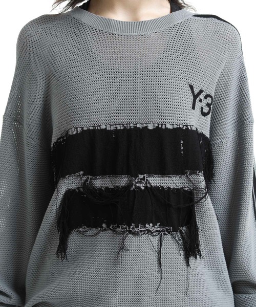 Y-3 セーター ニット U GFX KNIT CREW メンズ レディース : ZOZOTOWN