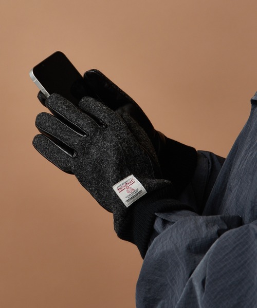 stone  手袋　定価　4万 SETUP7（セットアップセブン） 手袋 「SETUP7」スマホ対応 羊革×HARRIS