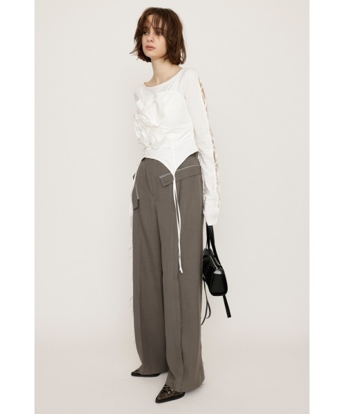 全品送料0円 CUT パンツ スラックス SLY OFF カットオフ PT STRAIGHT WAIST パンツ