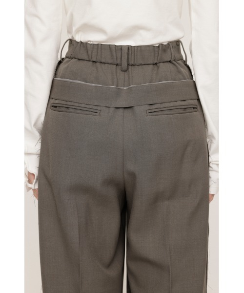 SLY スラックス パンツ CUT OFF WAIST STRAIGHT PT カットオフ