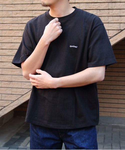 tシャツ ORCIVAL/オーシバル　エンブロイダリーショートスリーブTEE　EMBROIDERY SHORT SLEEVE T-SHIRT　OR-C
