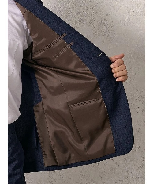 【洗える】五大陸　ビジネススーツ　セットアップ　グレンチェ ック　軽量スーツ　L trim_ofcrs_item97f6739ce9ef11e