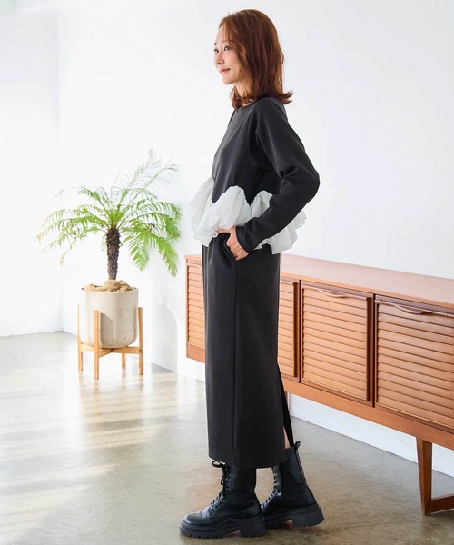 ノゾミイシグロ　フリルワンピース Myu ワンピース ジグザグフリル ワンピース : ZOZOTOWN Yahoo!店