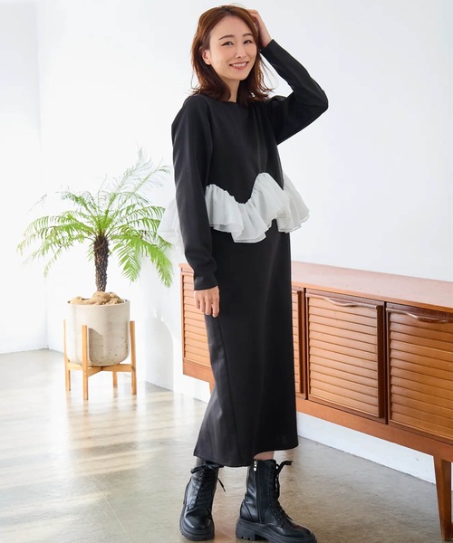 Mbeauté エムボーテ　フリルワンピース One piece | Mbeaute