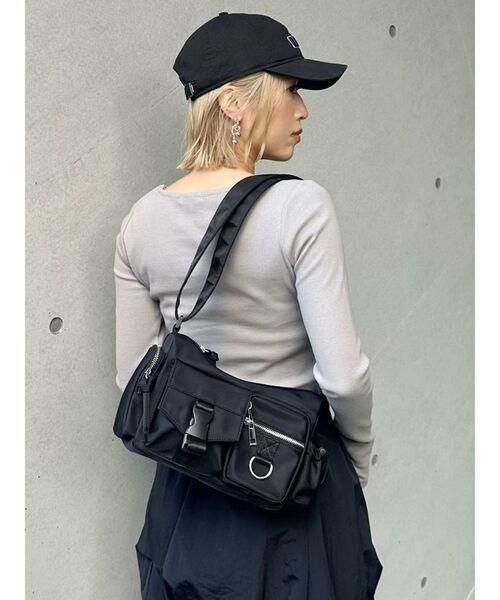 muva ムーバ■レトロ サイドポケット ショルダーバッグ CL0250 MURUA ショルダーバッグ バッグ 「WEB限定」メニーポケット