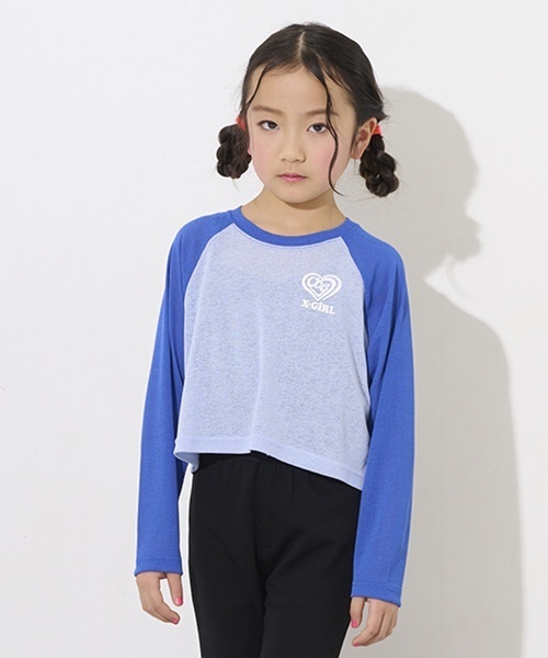 X-girl Stages（エックスガールステージス） tシャツ ハートロゴ