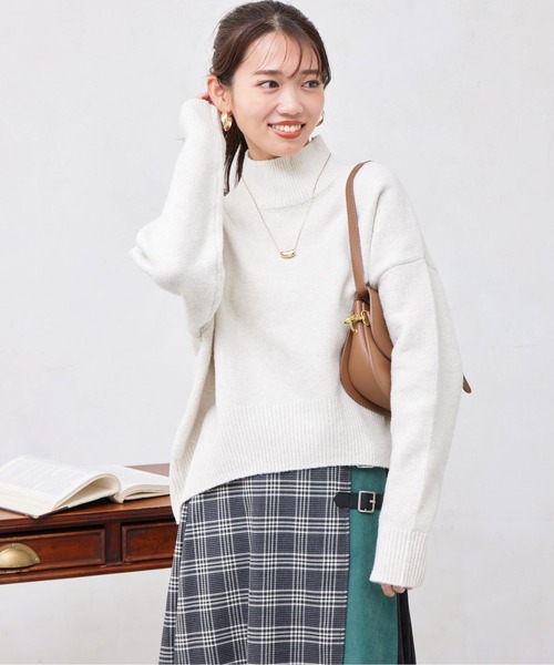 「Chez toi」 長袖ニット FREE サックスブルー レディース_画像2