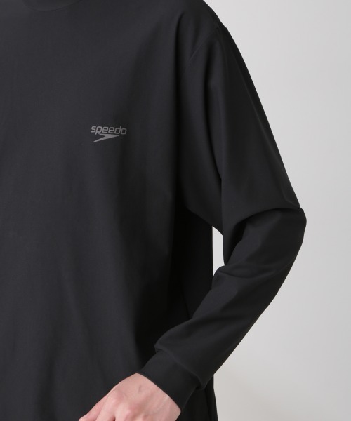 Speedo refined flare sleeve top 黒ラッシュガード 公式】リファインドフレアスリープトップ（レディース