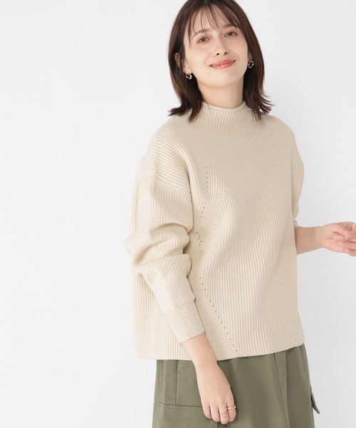 「studio CLIP」 長袖ニット FREE アイボリー レディース_画像6