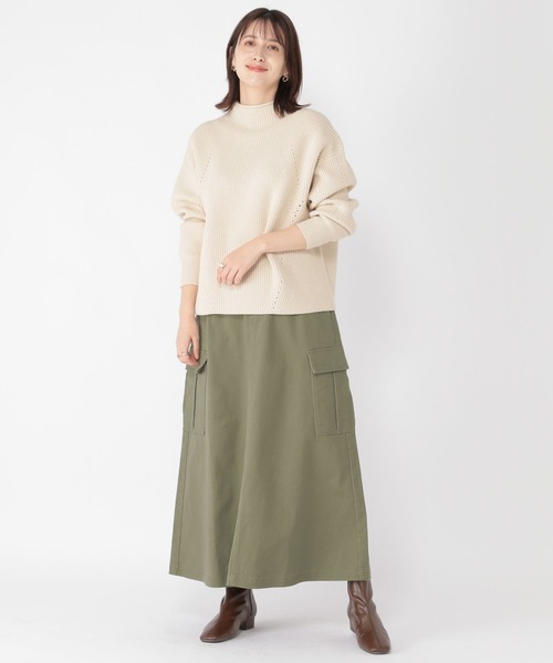 「studio CLIP」 長袖ニット FREE アイボリー レディース_画像7