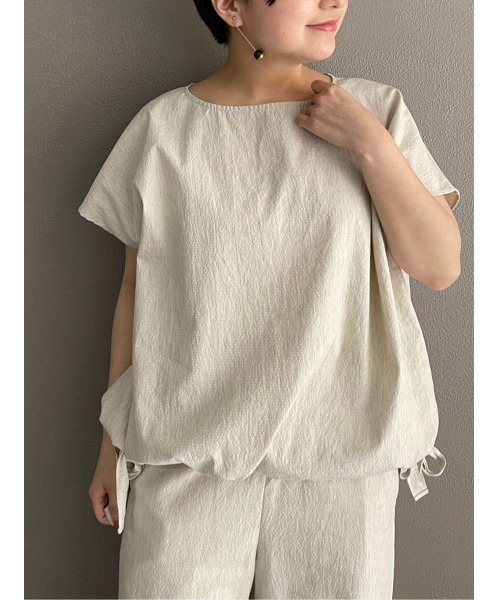 「BEARDSLEY」 半袖ブラウス 1 ベージュ レディース