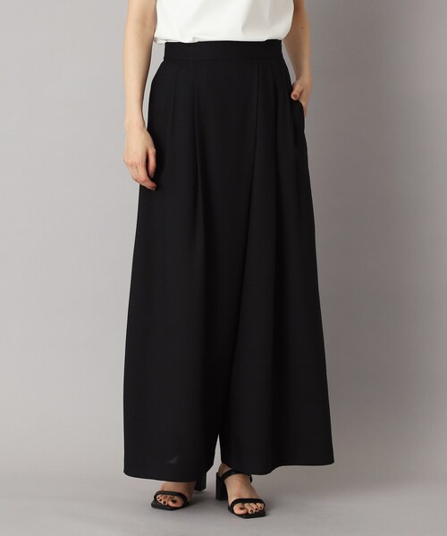 ドレステリア（DRESSTERIOR）/【洗える後ろウエストゴム】アシンメトリーウォッシャブルタックフレアパンツ DRESSTERIOR（ドレステリア） パンツ 「洗える/後ろウエストゴム