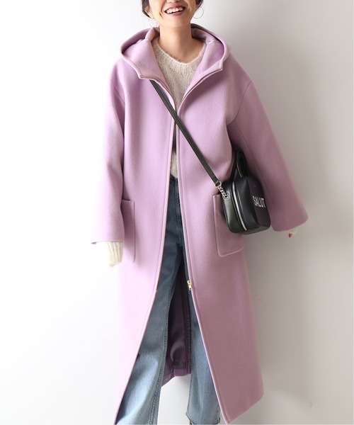 FRAMeWORKフレームワーク金子綾コラボフードコート Sサイズ FRAMeWORK（フレームワーク） コート 38 ブラウン レディース