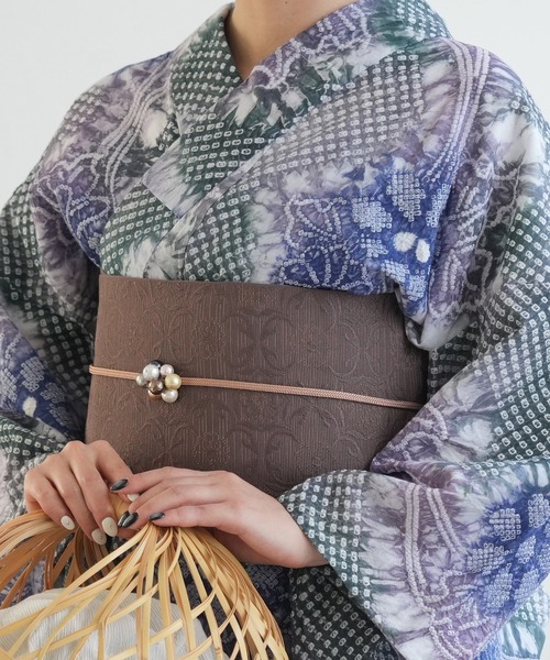 緑色 花柄 しぼりの浴衣 楽天市場】花柄 有松絞り 浴衣の通販