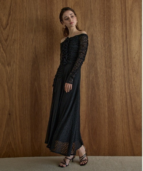 ワンピース ERADIE ERADIE（エラディエ） ワンピース Lace＆Churu switching dress レース