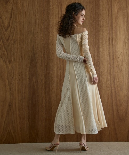 ERADIE（エラディエ） ワンピース Lace＆Churu switching dress レース