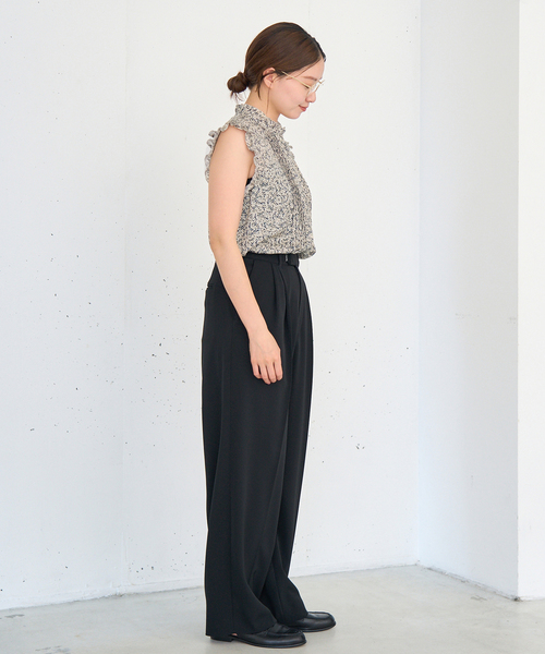 ymさん専用　IÉNA フリル付き黒ブラウス IENA｜シャツカラーフリルブラウス | Rakuten Fashion(楽天