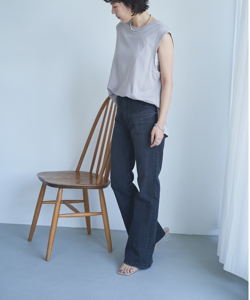 YANUK 「YANUK」 加工ブーツカットデニムパンツ 23inch ブラック