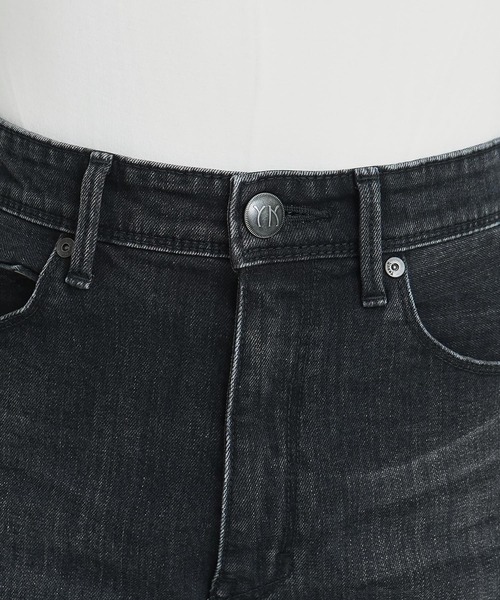 YANUK 「YANUK」 加工ブーツカットデニムパンツ 23inch ブラック