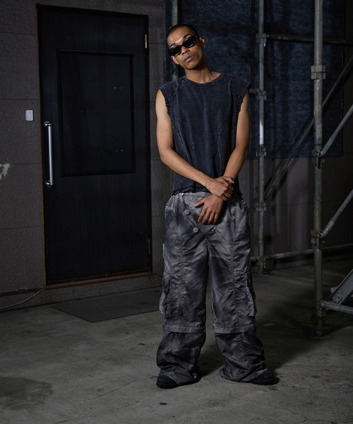 ANDER HUNK カーゴパンツ 2way Breached Nylon Cargo Pants / 2way