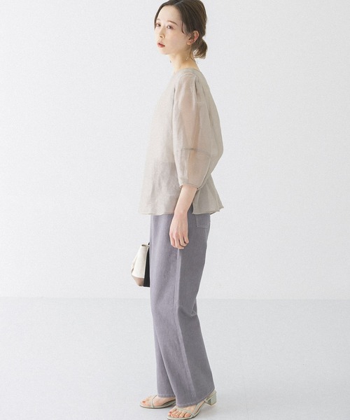 「URBAN RESEARCH ROSSO」 7分袖ブラウス FREE ピンク系その他 レディース URBAN RESEARCH ROSSO WOMEN」 7分袖ブラウス FREE ブラック