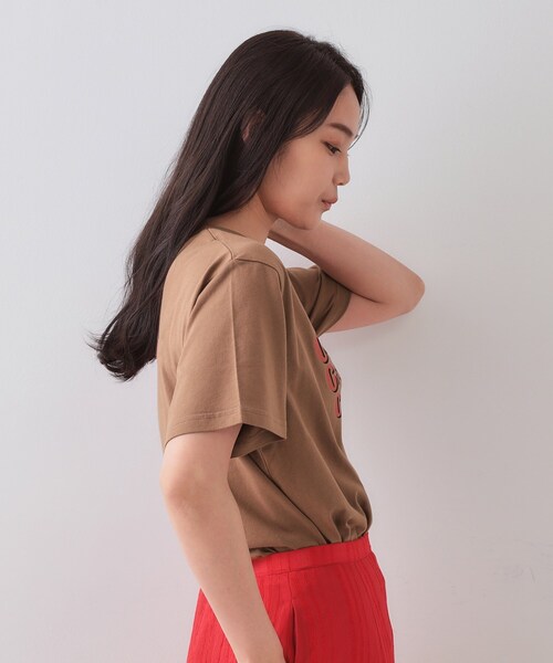 OPAQUE.CLIP（オペークドットクリップ） tシャツ カラーロゴTシャツ