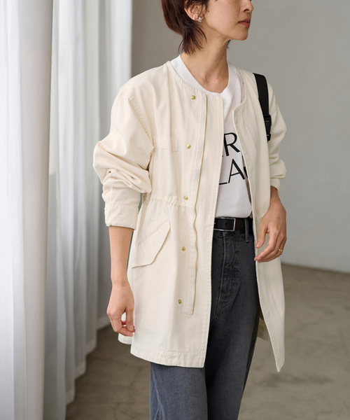 JOURNAL STANDARD ホワイト ブルゾン JOURNAL STANDARD（ジャーナルスタンダード） カバーオール ダック